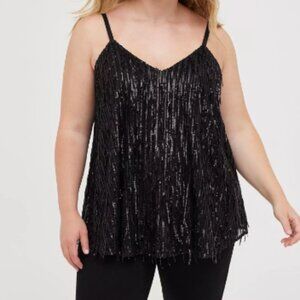 Torrid | Sophie Swing Fringe Sequin Cami | Size 4